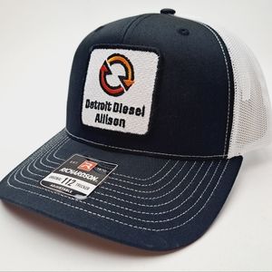 Detroit Allison Diesel Machinery Engines Trucker Patch Hat Cap Richardson 112